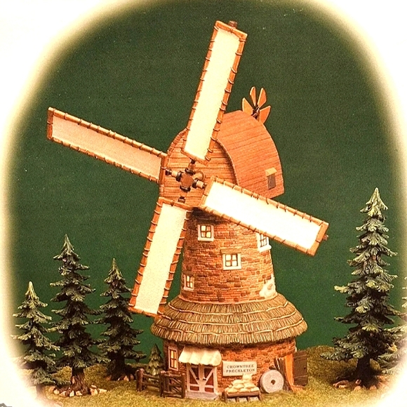 Dept 56 Rare 25 Anniversary Dickens Village Windmill Figure - Picture 1 of 7